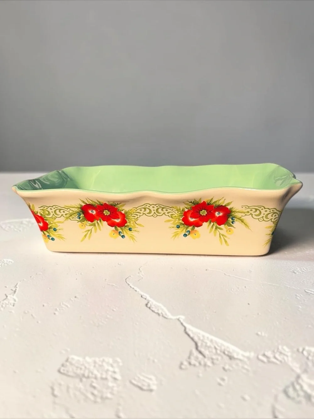 PIONEER WOMAN FLORAL 9X13 STONEWARE BAKING / SERVING DISH